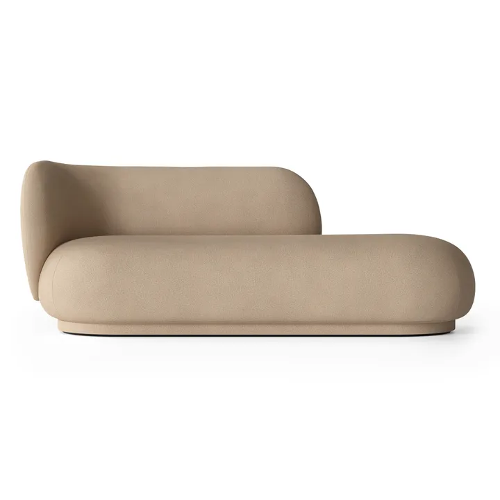 Chaise longue Divan Rico gauche - Brossé sable - Ferm Living