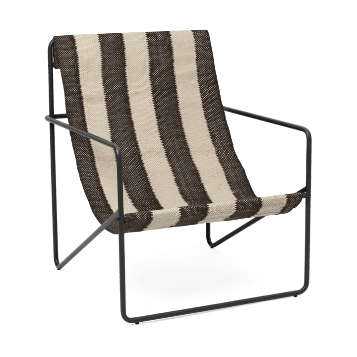 Chaise lounge Desert - Black, off-white, chocolate - ferm LIVING