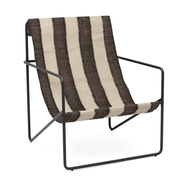 Chaise lounge Desert - Black, off-white, chocolate - Ferm LIVING