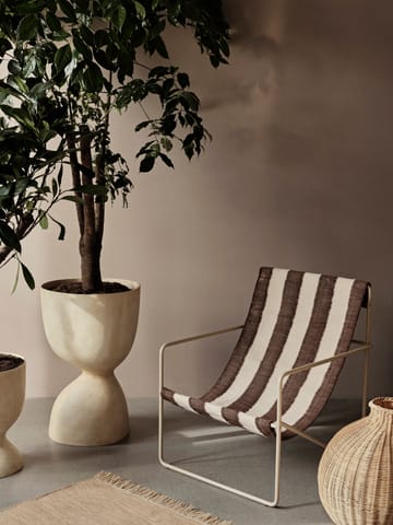 Chaise lounge Desert - Cashmere, off-white, chocolate - ferm LIVING