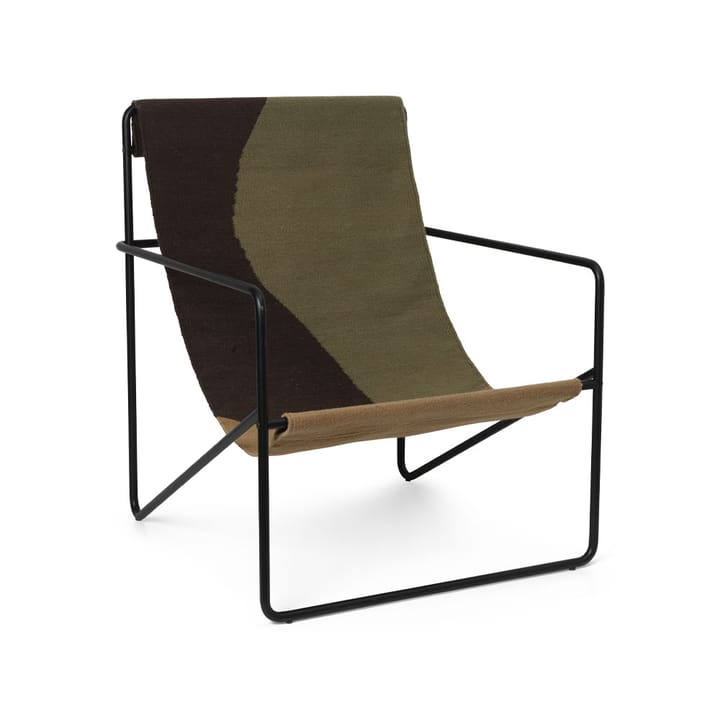 Chaise lounge Desert - dune, structure noire - Ferm LIVING