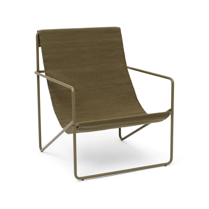 Chaise lounge Desert - olive, structure olive - Ferm LIVING
