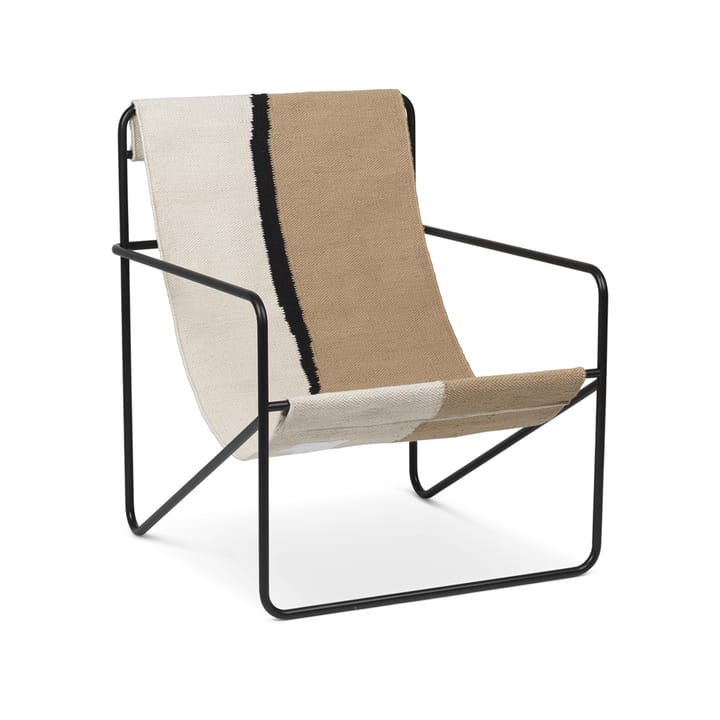 Chaise lounge Desert - soil, structure noire - Ferm LIVING