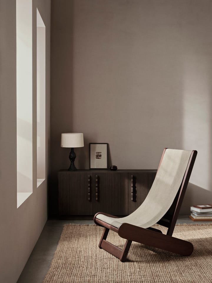 Chaise lounge Hemi, Dark stained, natural Ferm Living