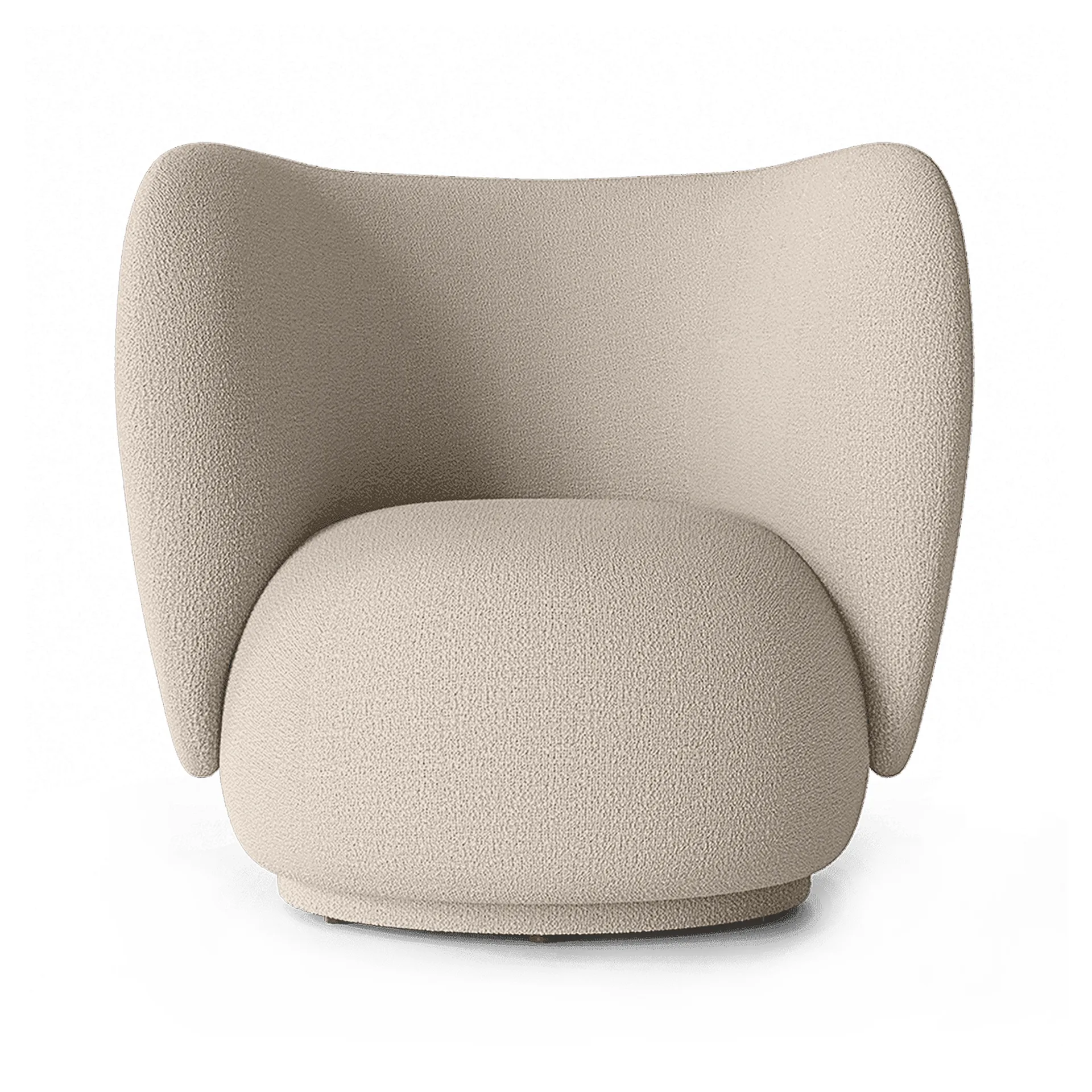 Chaise lounge Rico bouclé, Wool bouclé natural Ferm Living