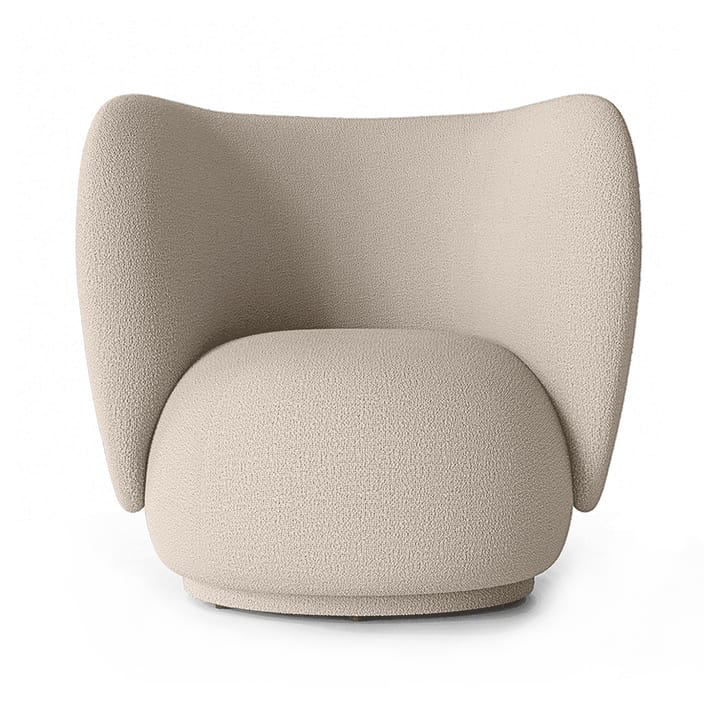 Chaise lounge Rico bouclé - Wool bouclé natural - ferm LIVING