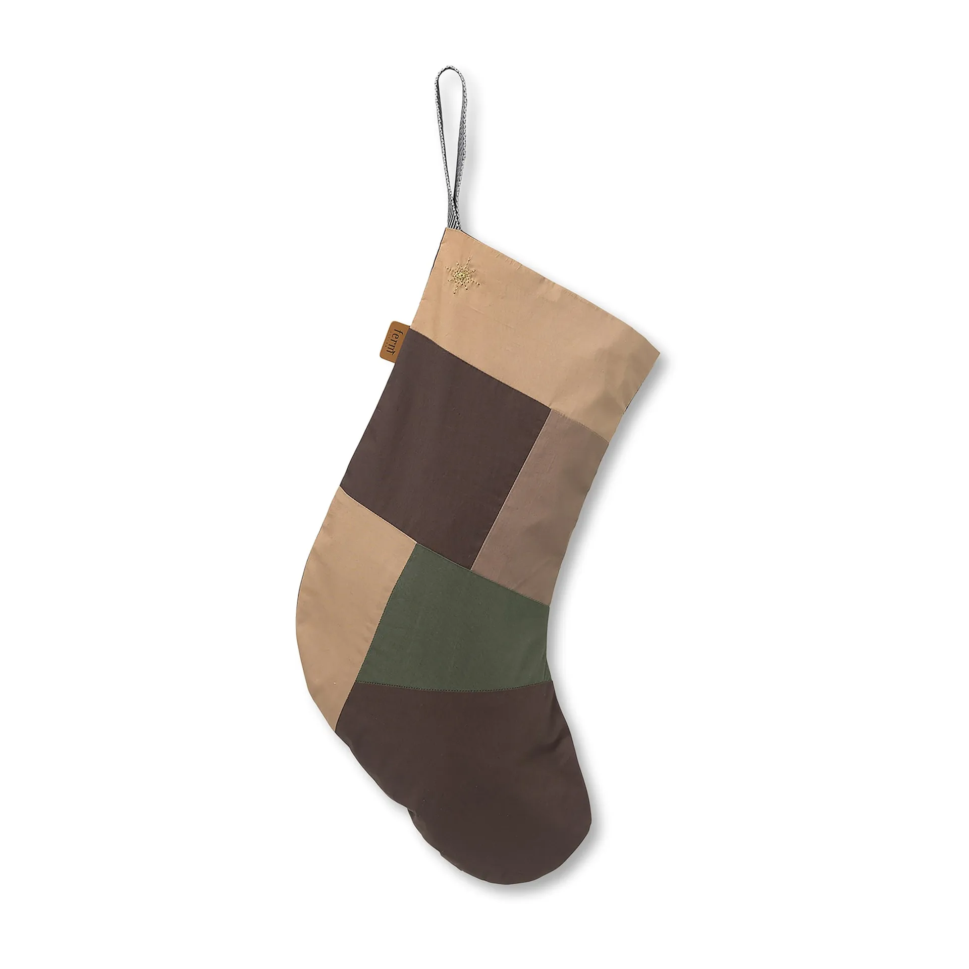 Chaussette de Noël en patchwork, multi Ferm Living