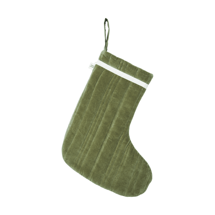 Chaussette de Noël matelassée Vari - Velvet-khaki - Ferm Living