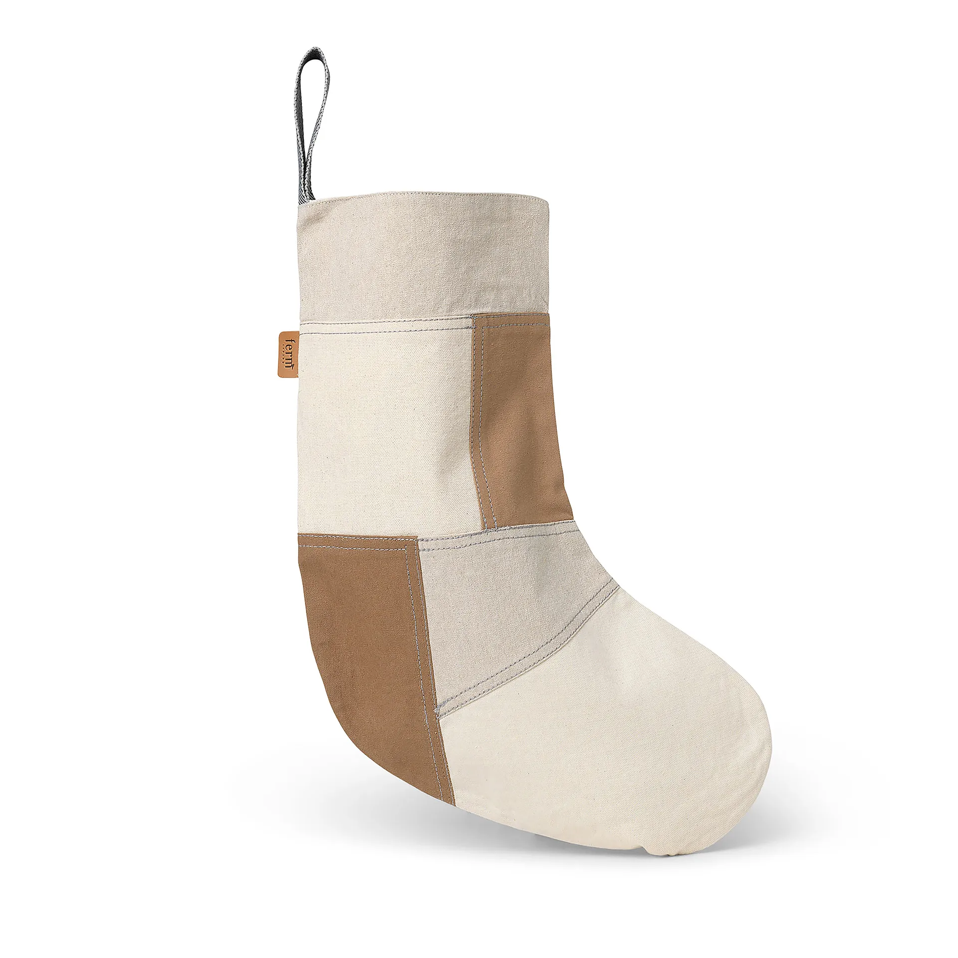 Chaussette de Noël Tonal 50 cm, Natural Ferm Living