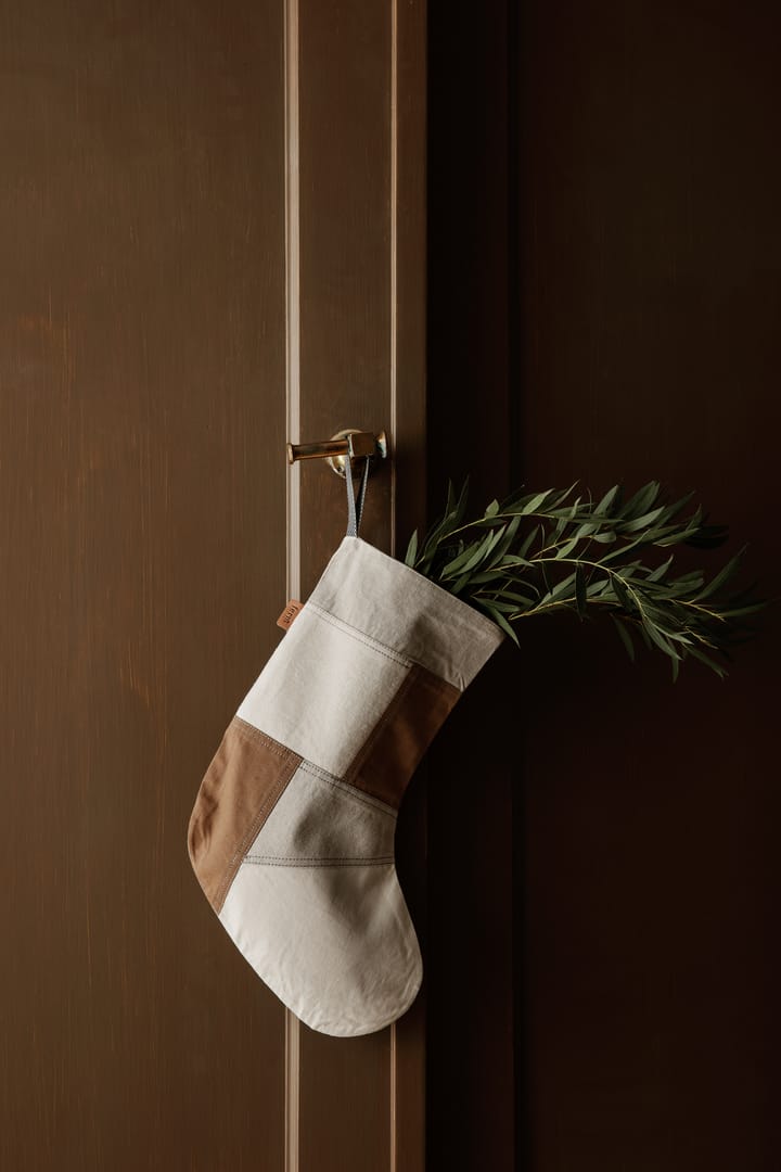 Chaussette de Noël Tonal 50 cm, Natural Ferm Living