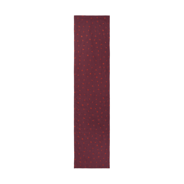 Chemin de table Baies 40x180 cm - Dark grape-picante - Ferm Living