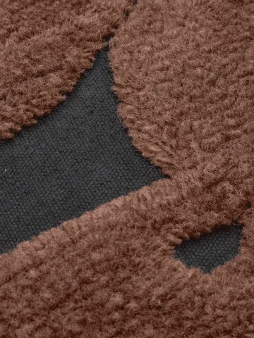 Cilla coussin tufté - Black-chocolat noir 50x50 cm - Ferm Living