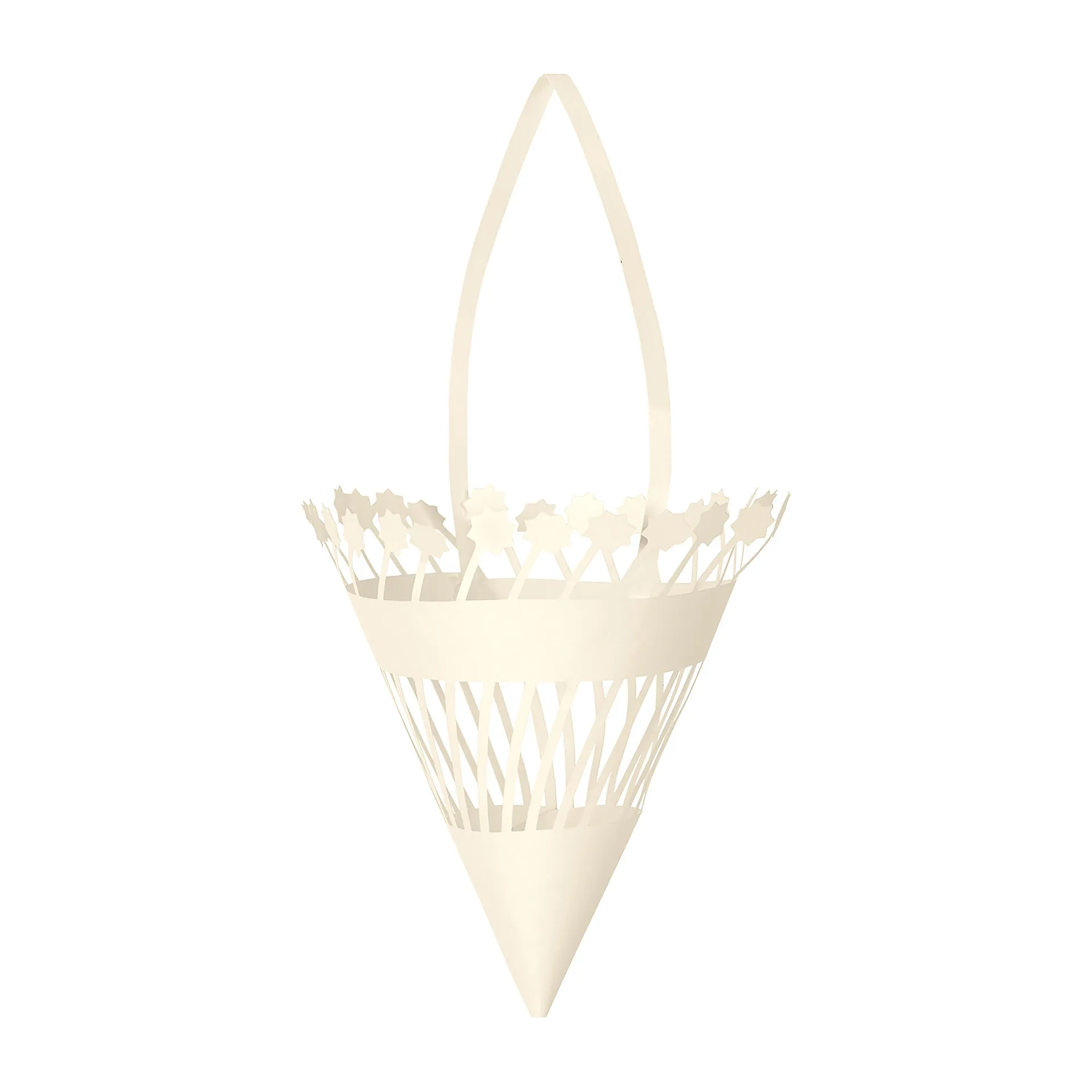 Cône de Noël à suspendre Ø10cm Lot de 3, Off-white Ferm Living