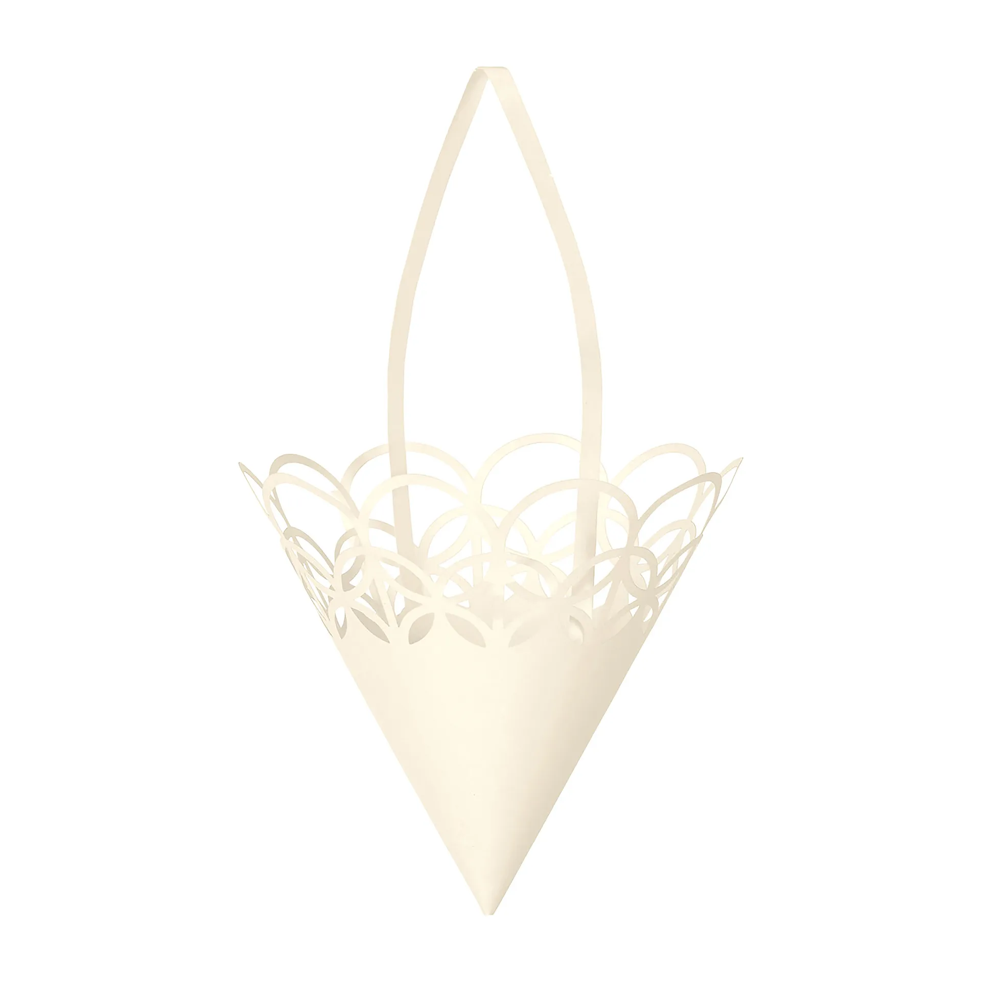 Cône de Noël à suspendre Ø10cm Lot de 3, Off-white Ferm Living