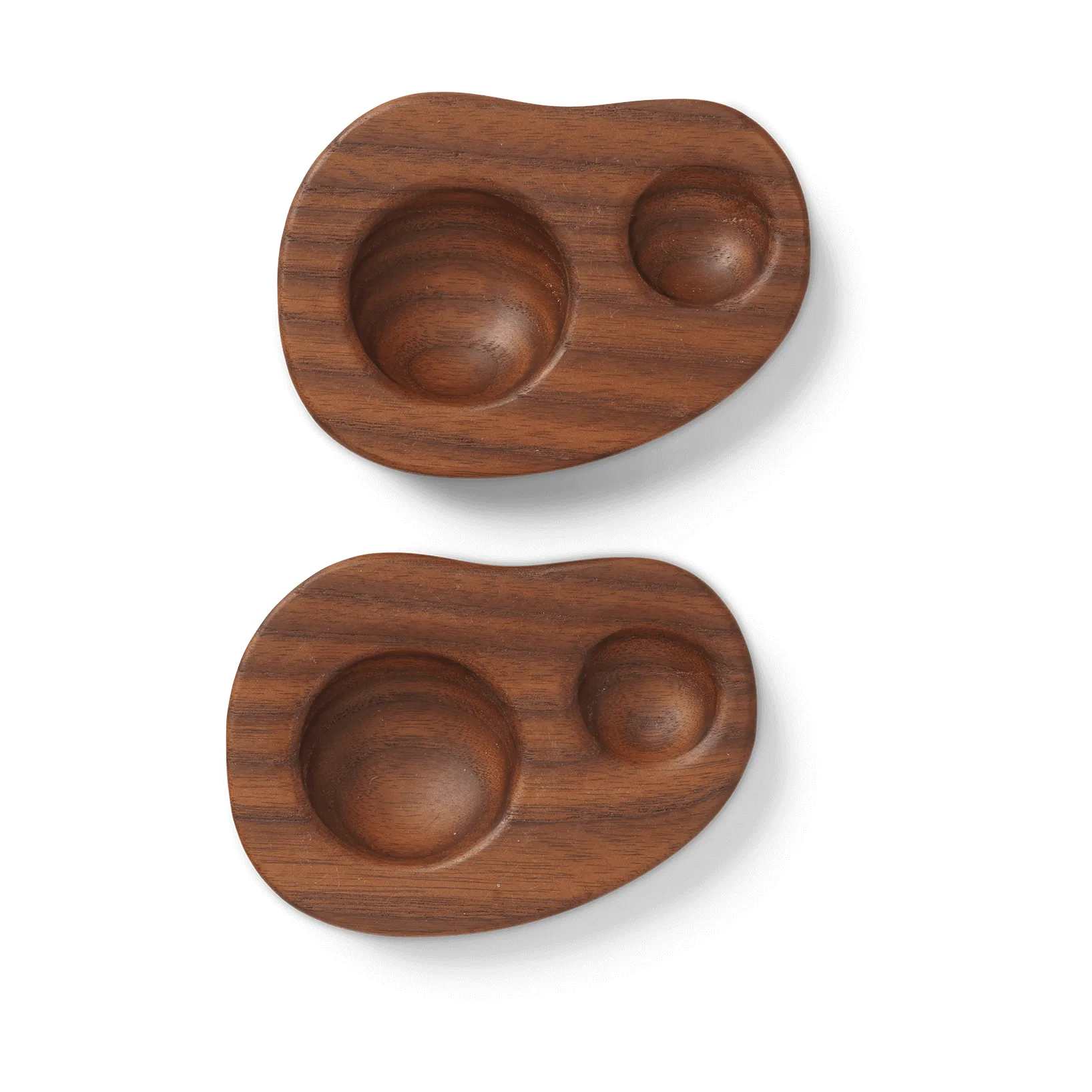 Coquetier Cairn Lot de 2, Dark brown Ferm Living