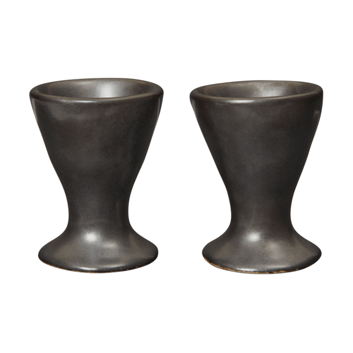 Coquetier Flow Lot de 2 - Black - Ferm Living