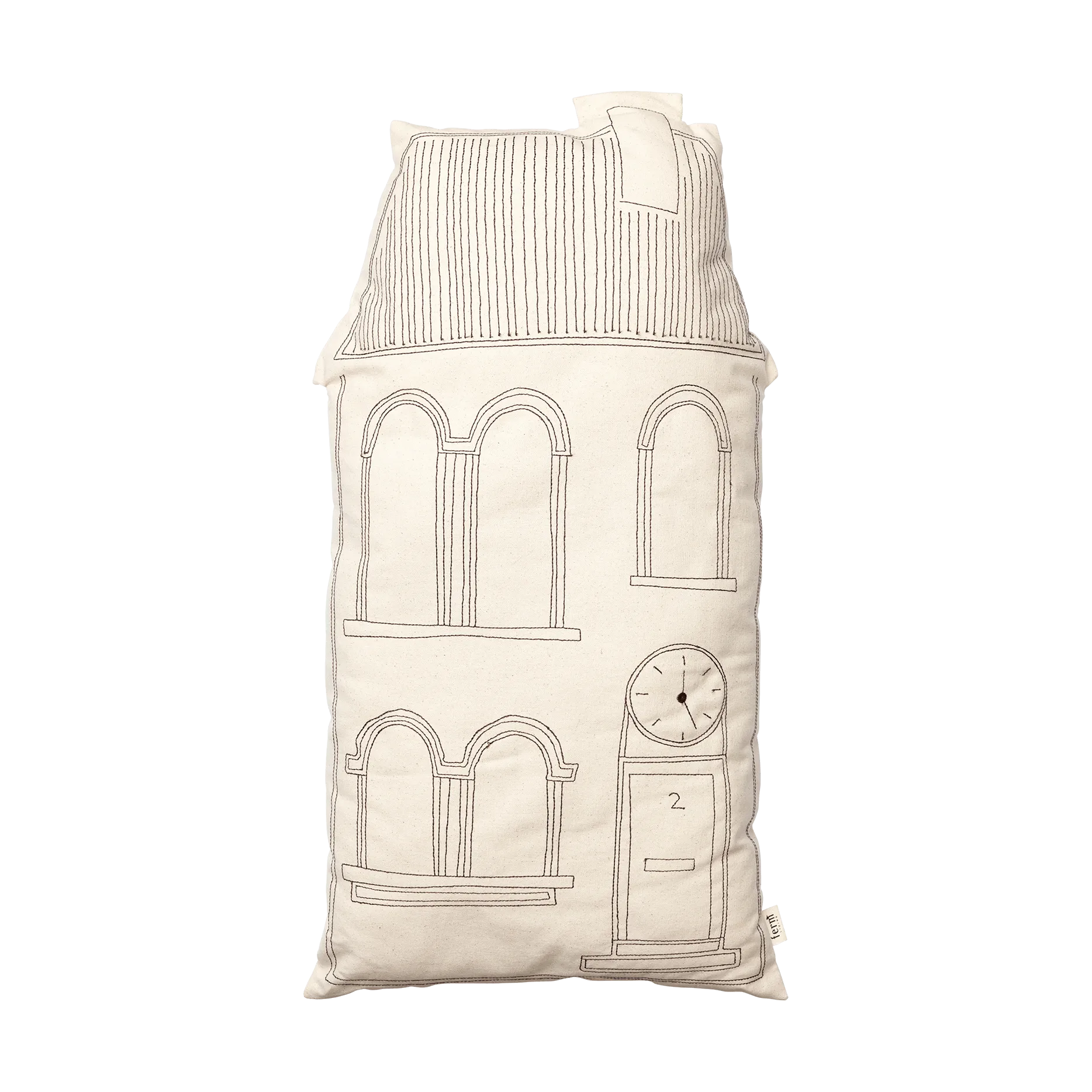 Coussin Adobe de 37x64 cm, Horloge de grand-père Ferm Living
