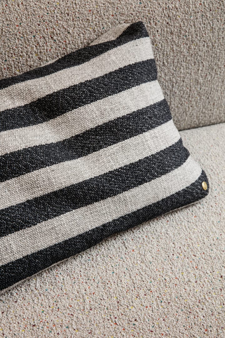Coussin Clean Louisiana 40x60 cm, Sand-black Ferm Living