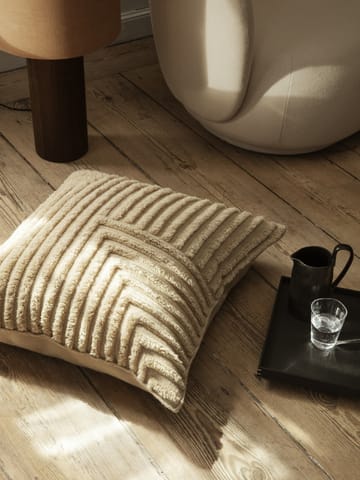 Coussin Crease 80x80 cm - Light Sable - Ferm Living