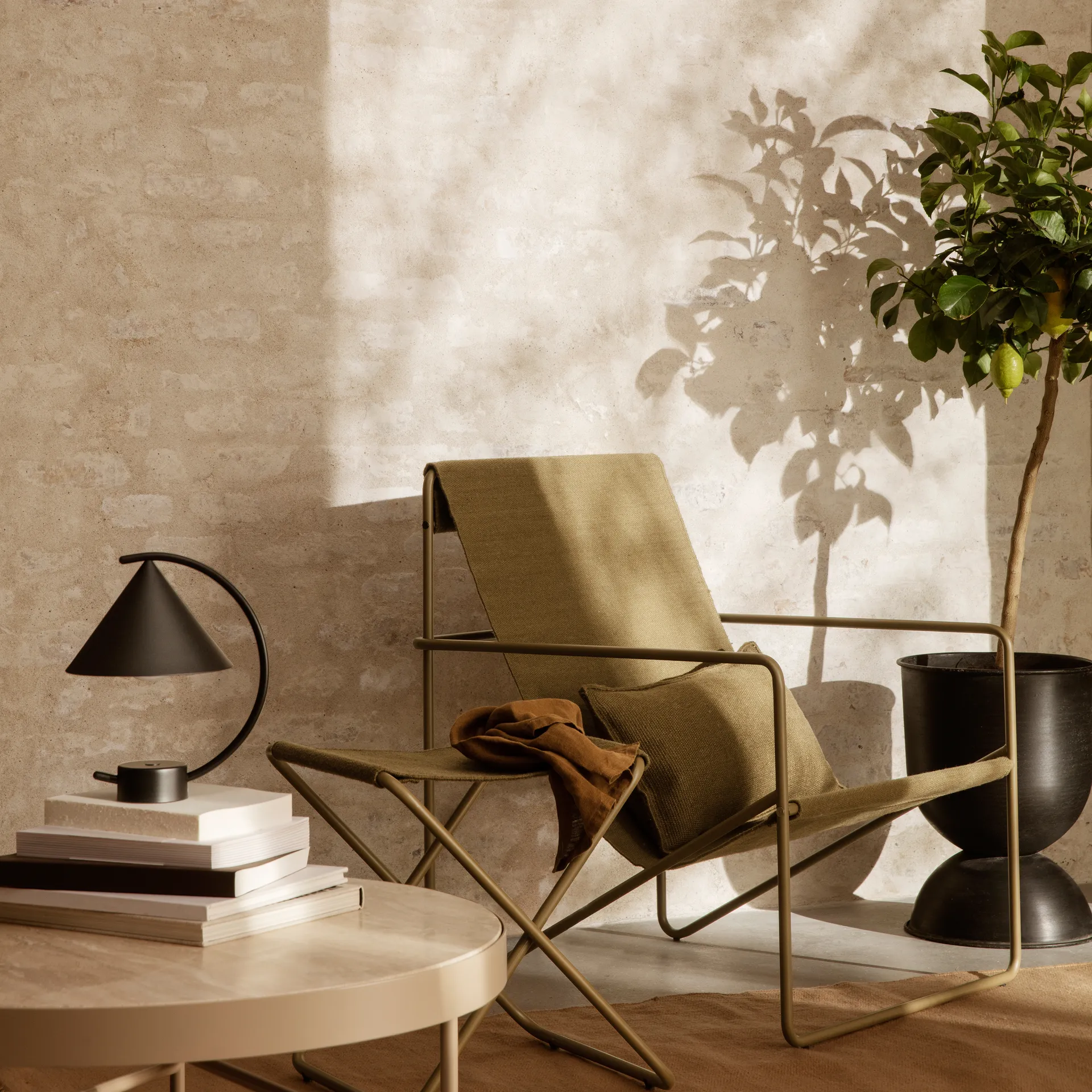 Coussin Desert 28x53 cm, Olive Ferm Living