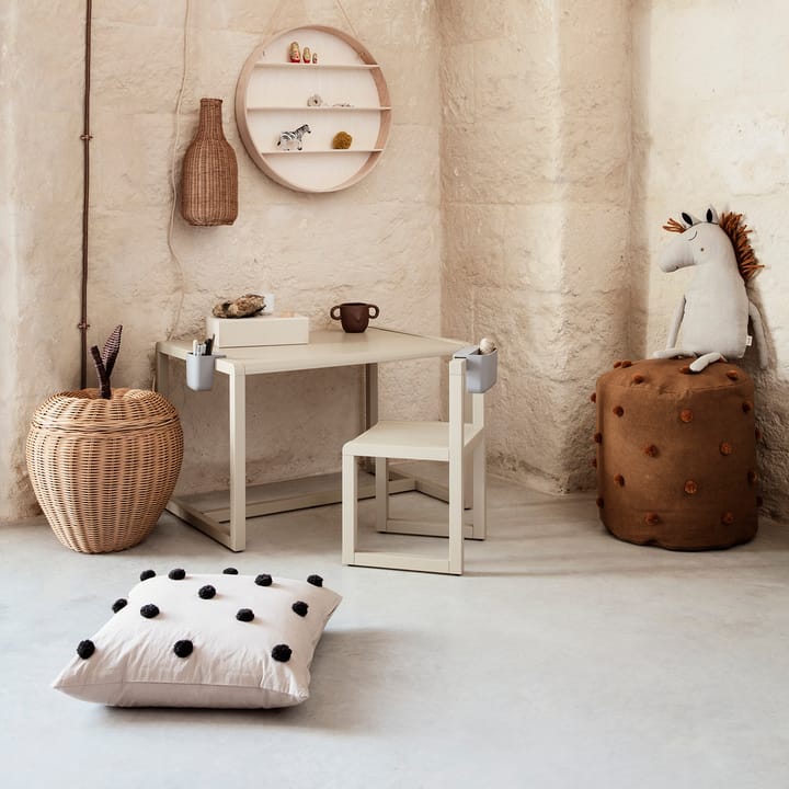 Coussin Dot 50x50 cm, Sand-black Ferm Living