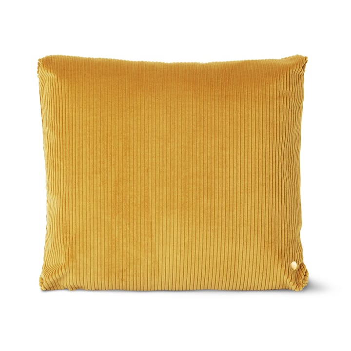 Coussin en velours côtelé Corduroy 45x45 cm, Mustard Ferm Living