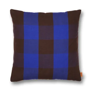Coussin Grand 50x50 cm - Chocolate-bright blue - Ferm Living