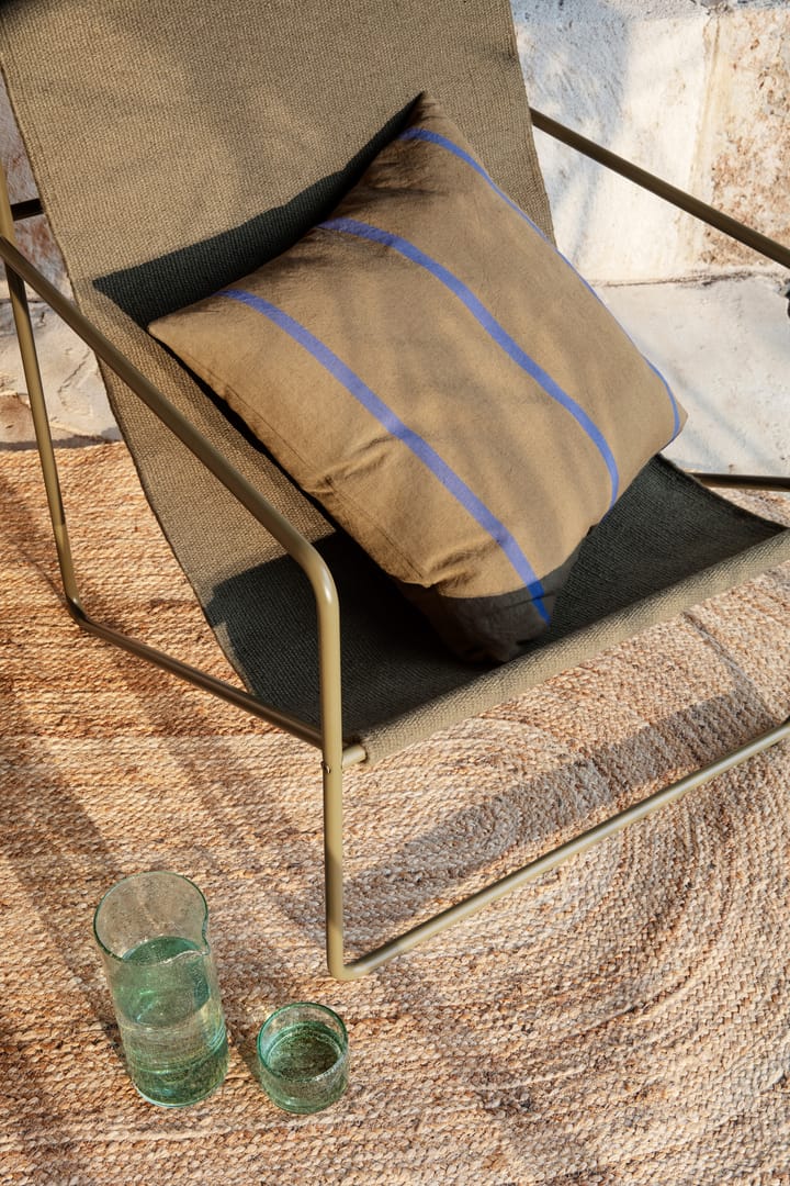Coussin Grand 50x50 cm, Olive-bright blue Ferm Living