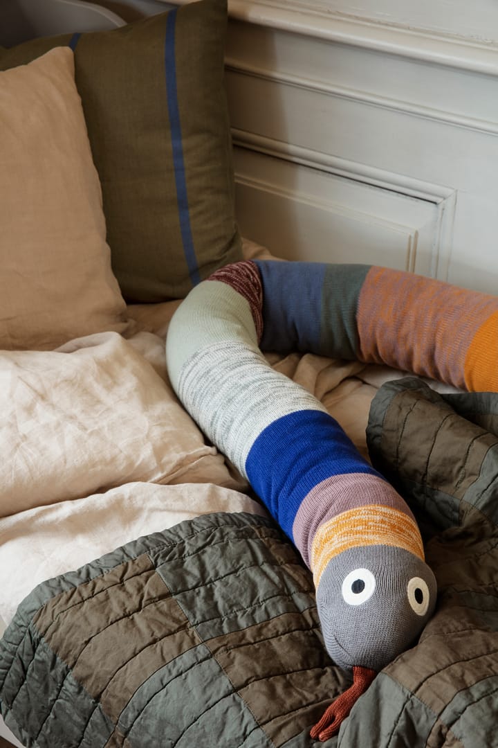Coussin Grand 50x50 cm, Olive-bright blue Ferm Living