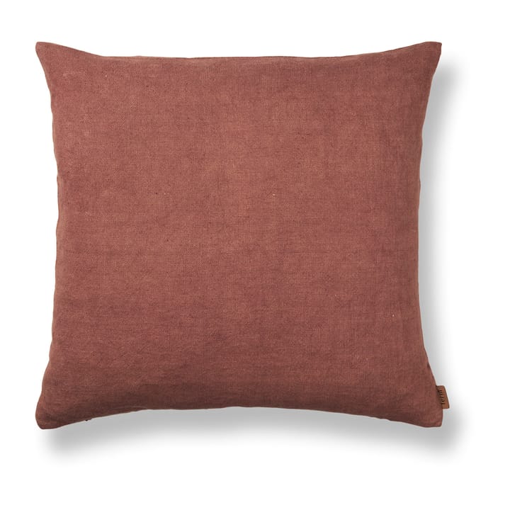 Coussin Heavy Linen 50x50 cm - Berry Red - Ferm LIVING