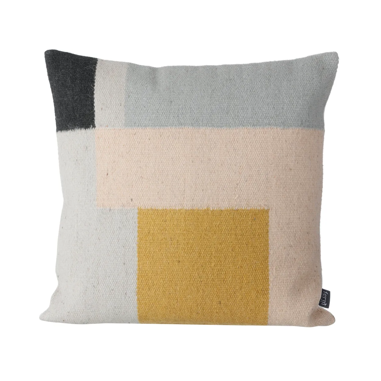 Ferm Living Coussin Kelim 50x50 cm squares | Design Scandinave | Coussins | Gris