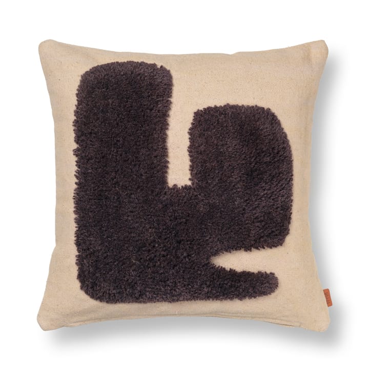 Coussin Lay 50x50 cm - Sable / Brun foncé - Ferm LIVING