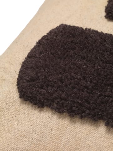 Coussin Lay 50x50 cm - Sable / Brun foncé - ferm LIVING