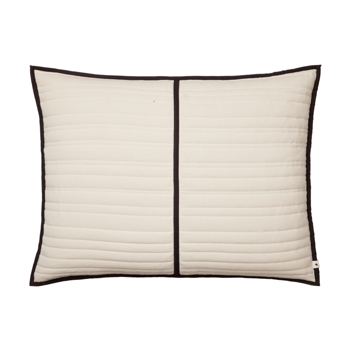 Coussin matelassé Vari 60x80 cm - Natural-dark chocolate - Ferm Living