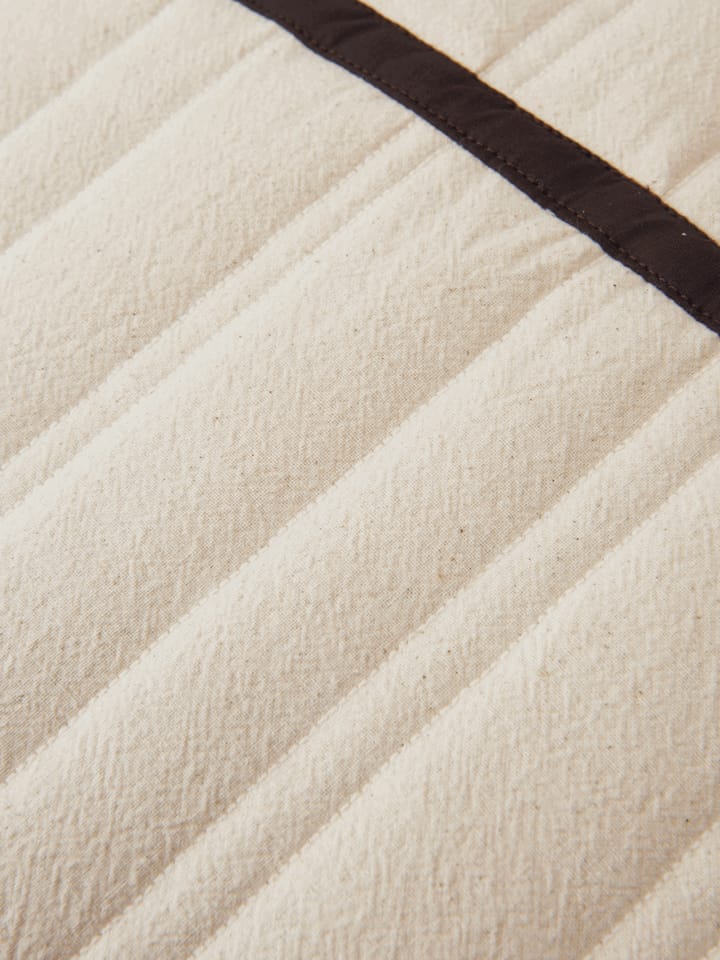 Coussin matelassé Vari 60x80 cm, Natural-dark chocolate Ferm Living
