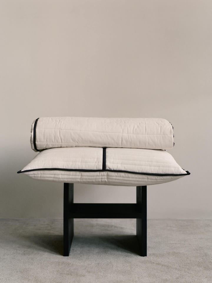 Coussin matelassé Vari 60x80 cm, Natural-dark chocolate Ferm Living