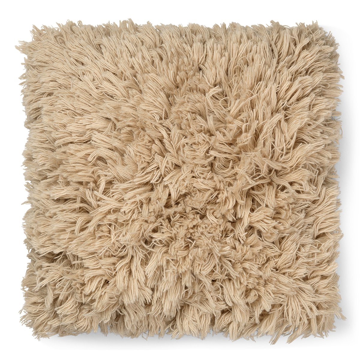 Ferm Living Coussin Meadow High Pile 50x50 cm Light Sable