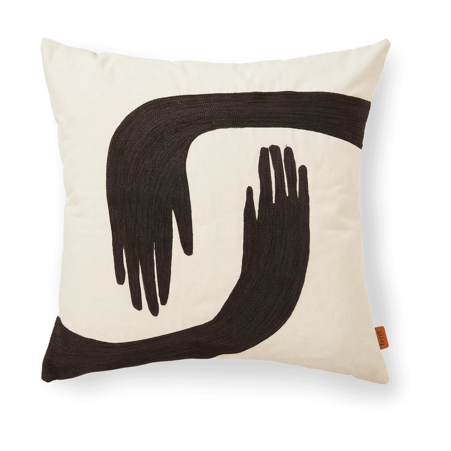 Coussin Pose 50x50 cm, Coffee-undyed Ferm Living