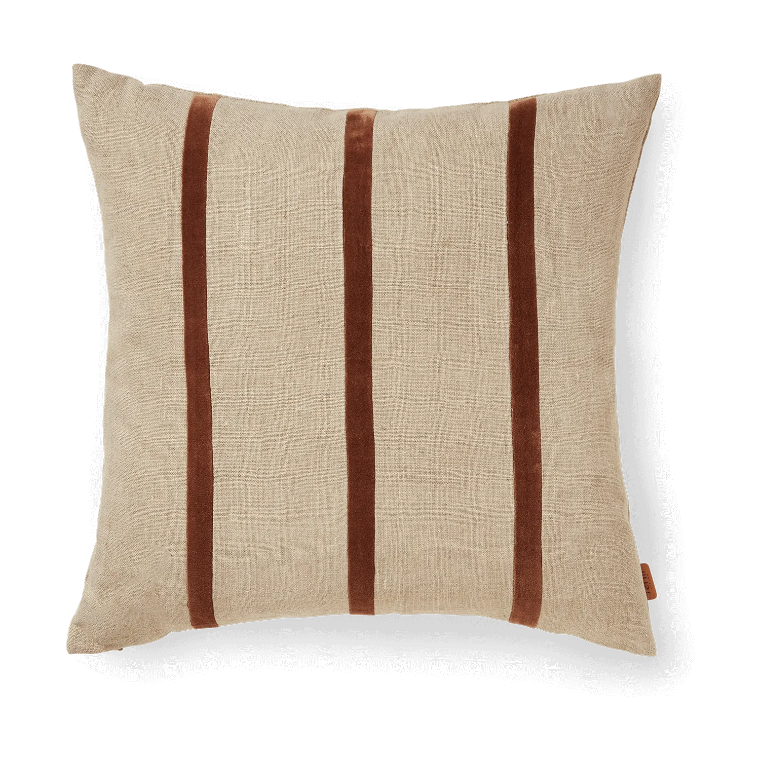 Coussin Senti Stripe 50x50 cm, Linen-carob brown Ferm Living