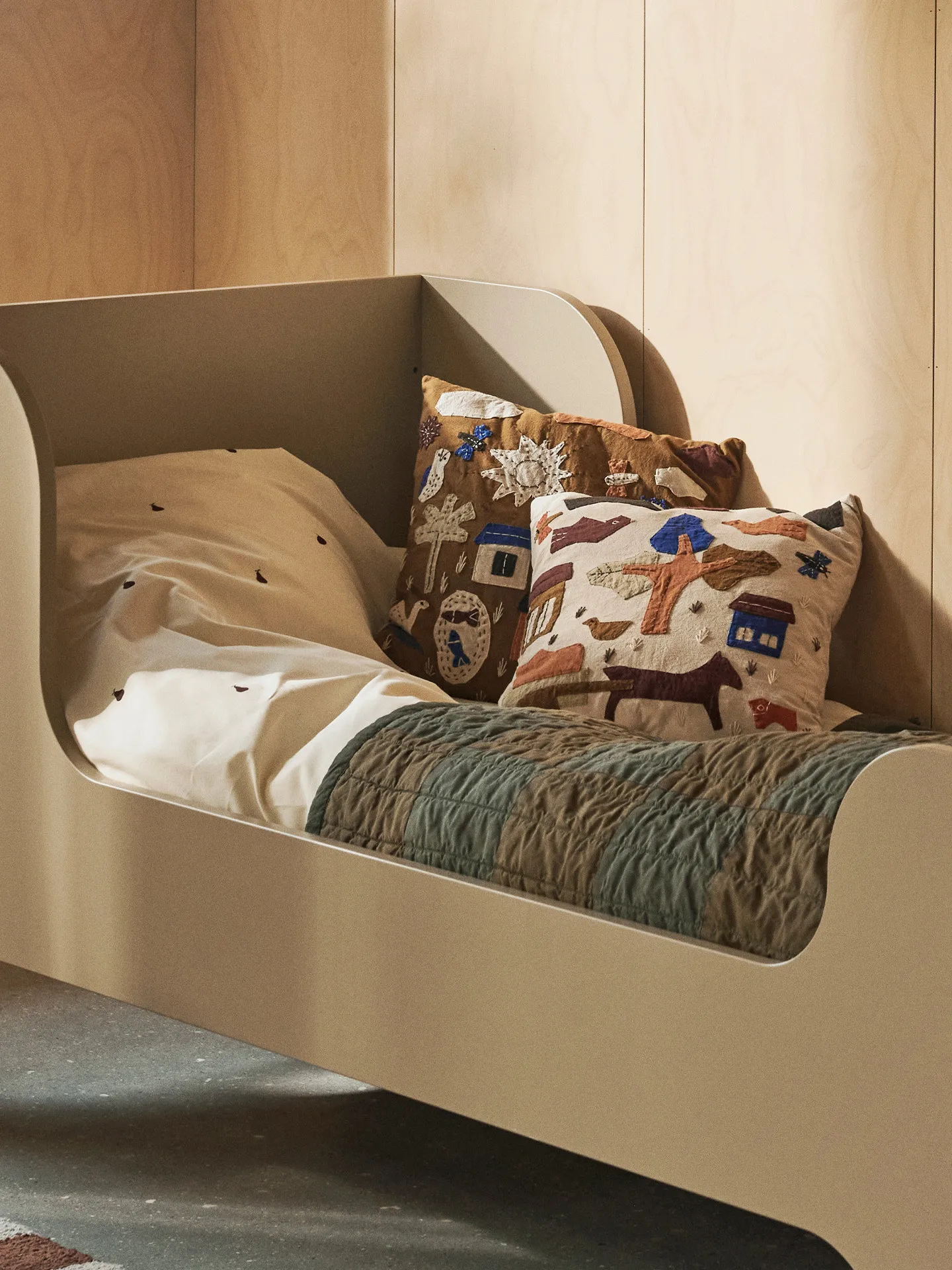 Coussin Village 40x40 cm, Blanc cassé Ferm Living