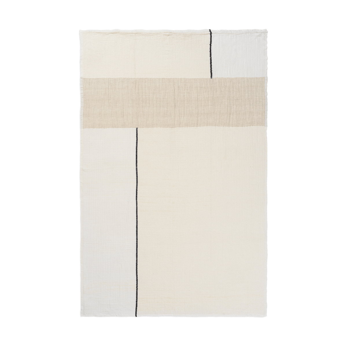 ferm LIVING Couverture Dela 120x170 cm Natural-Off-white