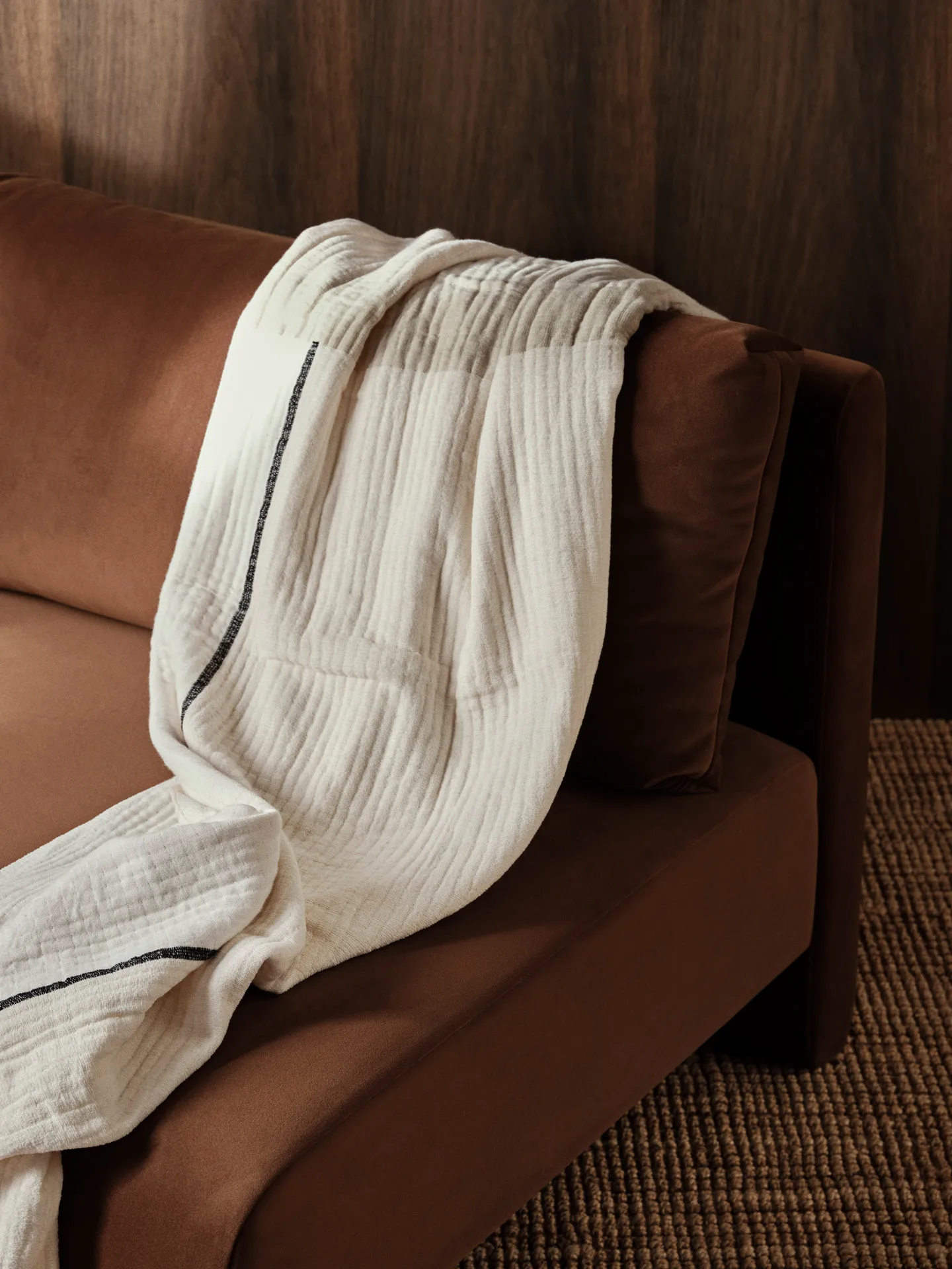 Couverture Dela 120x170 cm, Natural-Off-white Ferm Living