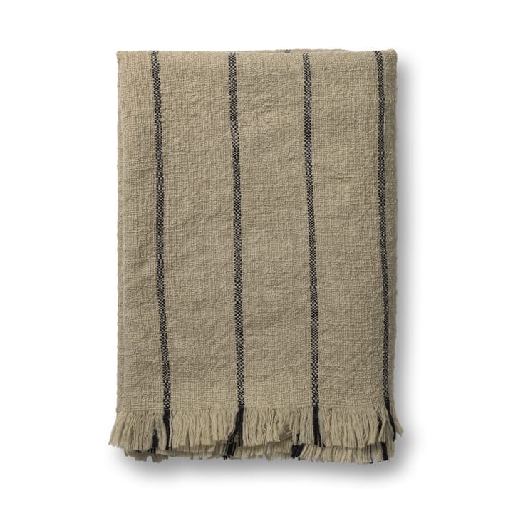 Couverture en laine Calm 120x180 cm - Camel/Noir - Ferm LIVING