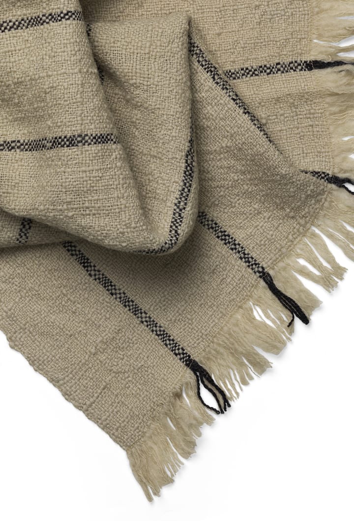 Couverture en laine Calm 120x180 cm, Camel/Noir Ferm Living