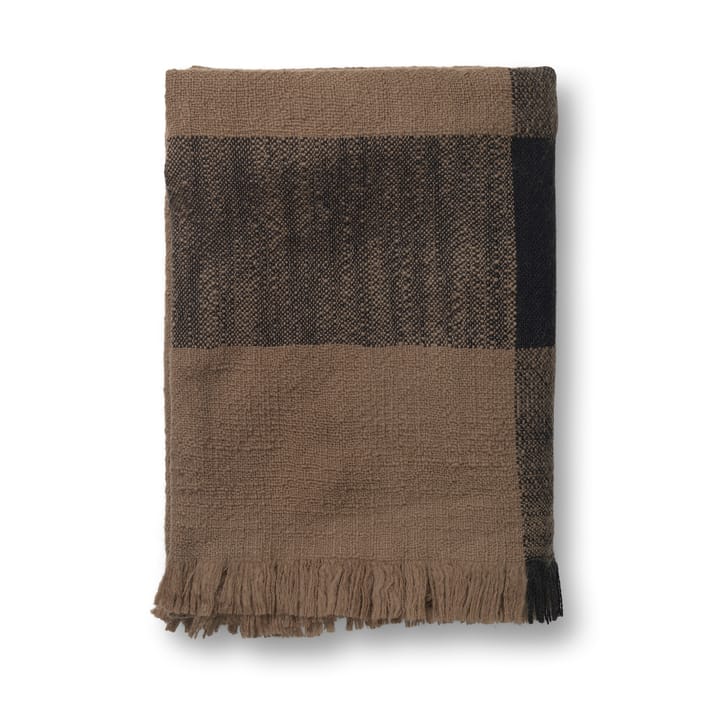 Couverture en laine Dry 120x180 cm - Laminaire sucrée/Noir - Ferm LIVING