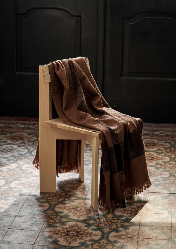 Couverture en laine Dry 120x180 cm, Laminaire sucrée/Noir Ferm Living