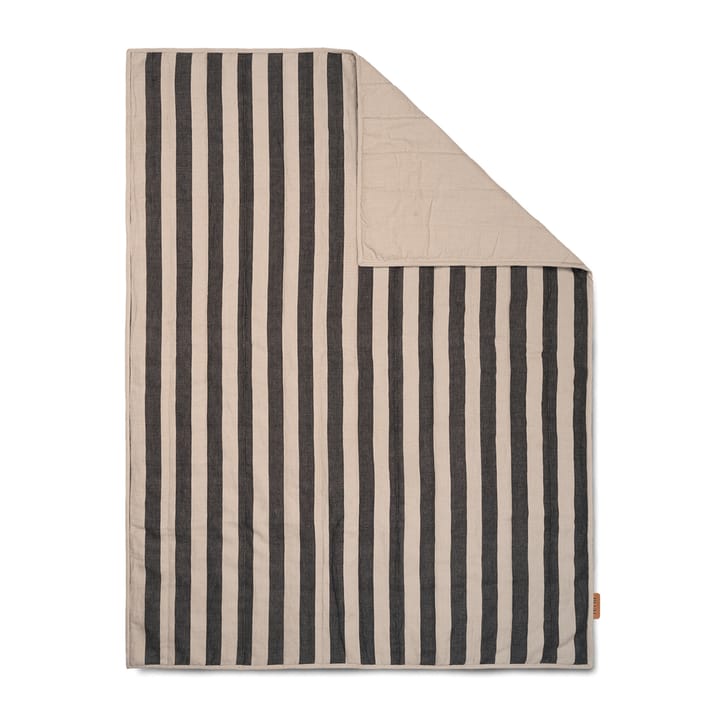 Couverture Grand 120x170 cm - Sand-black - Ferm LIVING