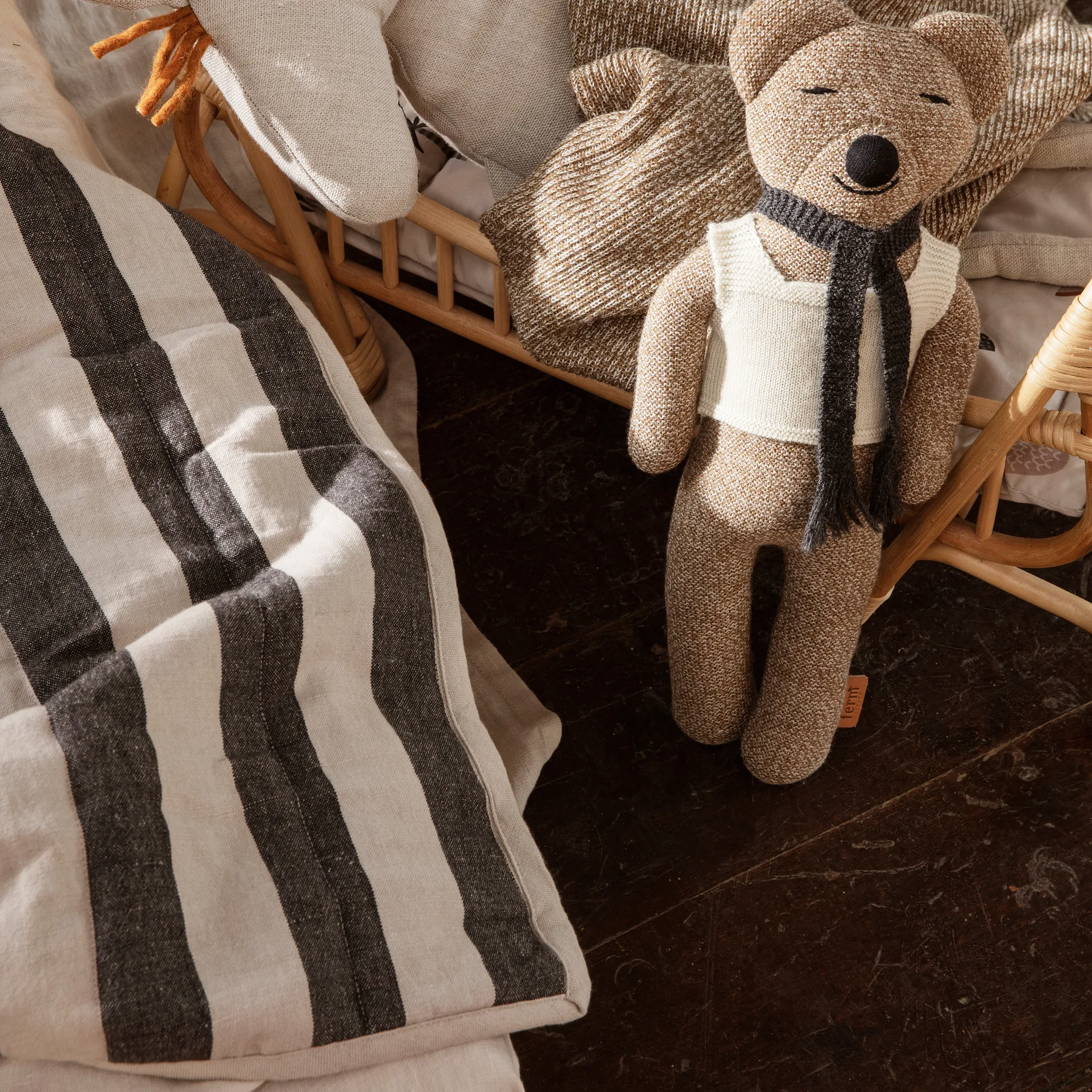 Couverture Grand 120x170 cm, Sand-black Ferm Living