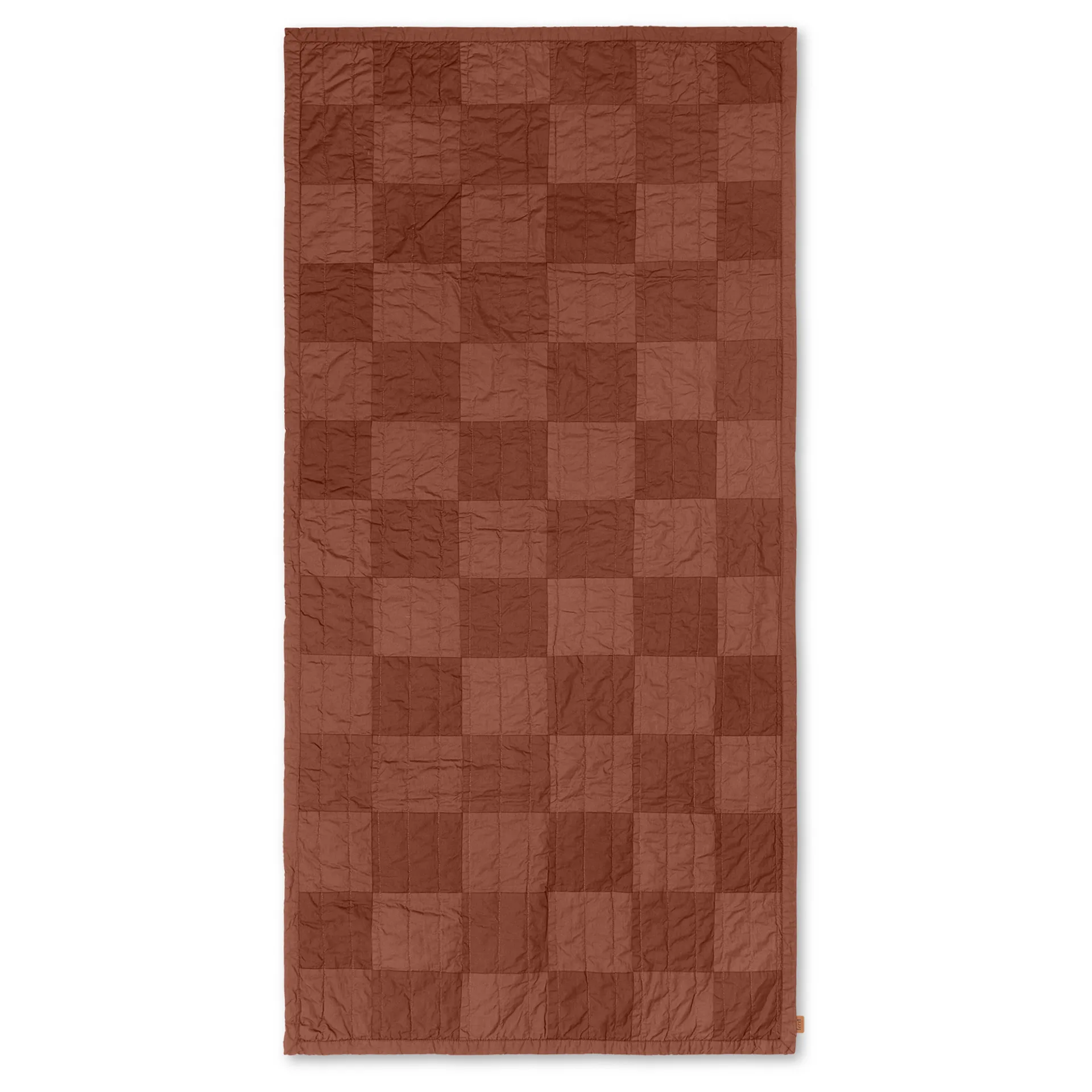 Couverture matelassée Duo 90x187 cm, Red Brown Tonal Ferm Living