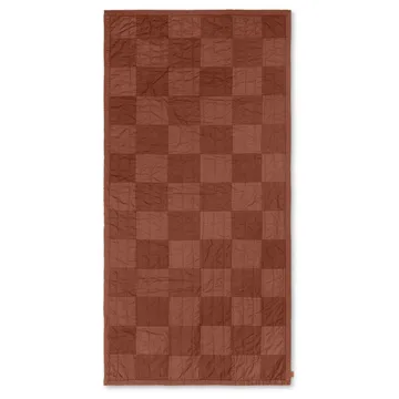 Couverture matelassée Duo 90x187 cm - Red Brown Tonal - Ferm Living